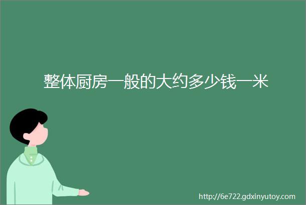 整体厨房一般的大约多少钱一米